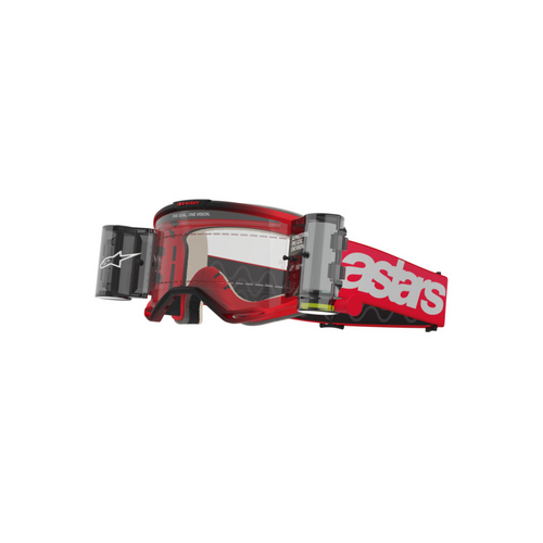 Vision 5 Blaze Goggle | Red | Clear Roll Off Lens