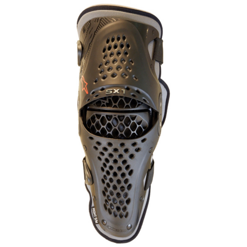 Sx1 V2 Knee Protector | Black/Red / 2Xl