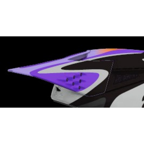 (MX26) SM3 Jettson Visor ECE 22.06 | Gray Purple Black/Glossy