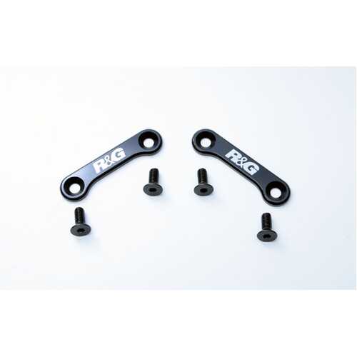 Rear Footrest Plates(pair,BLACK)Triumph Tiger 1050 Sport'16-
