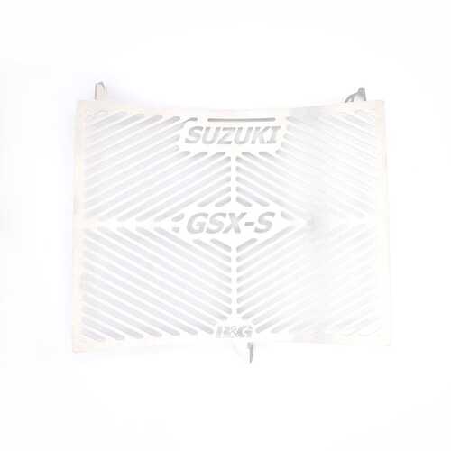 R&G Branded Rad Grd (silver stainless) - Suzuki Katana