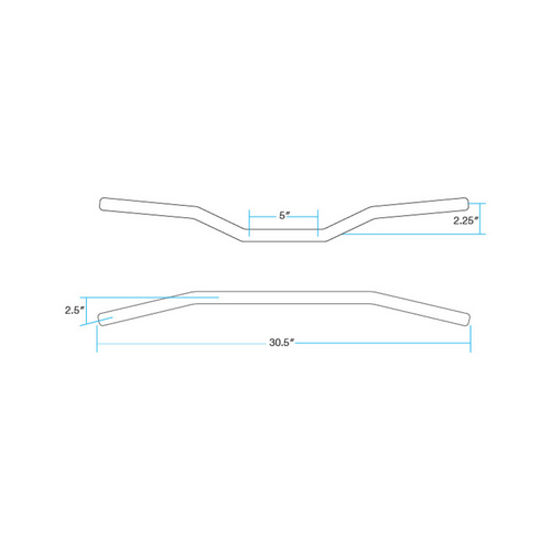 Tracker 7/8 Bars | Black Non-Dimpled