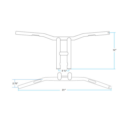 Tyson Xl Pullback 12 Bars | Chrome Throttle By Wire