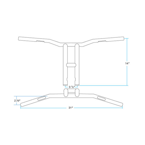 Tyson Xl Pullback 14 Bars | Chrome Throttle By Wire