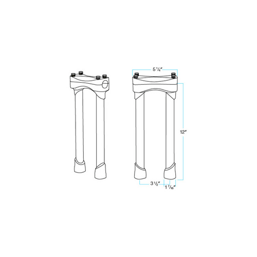 Murdock 12 Risers | Black