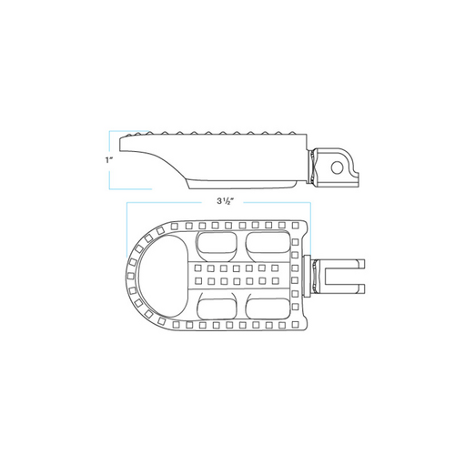 Mushman Hd St18 Rider Pegs | Polished Softail 2018 Up
