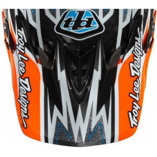 Troy Lee Designs 13 D3 Zap Visor Orange