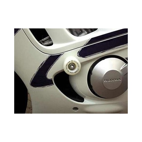 Crash Protectors (White) - Honda CBR600 9598 (steel frame)