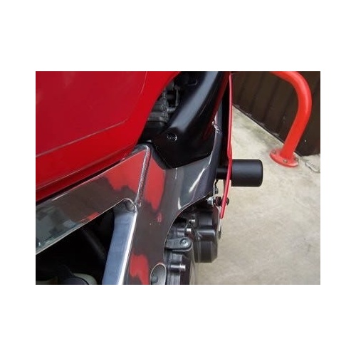 Crash Protectors (White) - Honda CBR400 Gull Arm