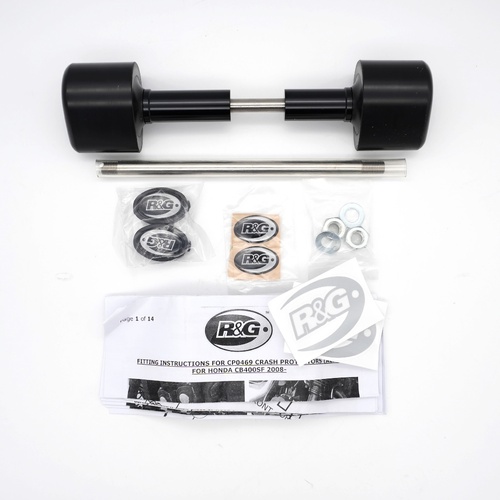 Aero Crash Protectors (Black) - Honda CB400SF '08-