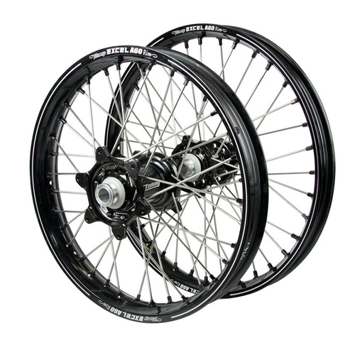 Kawasaki Talon Carbon Fibre Black Hubs / A60 Black Rims Wheel Set
