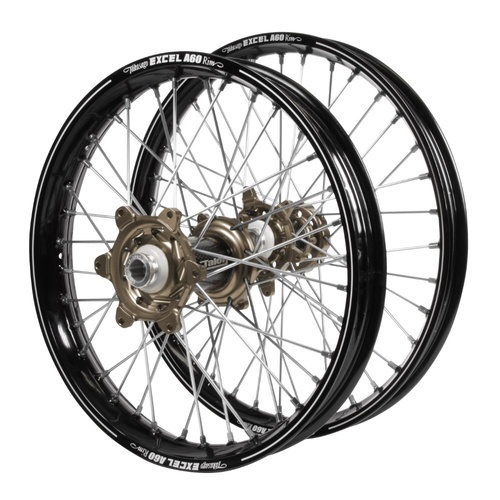 Gas Gas Talon Carbon Fibre Magnesium Hubs / A60 Black Rims Wheel Set