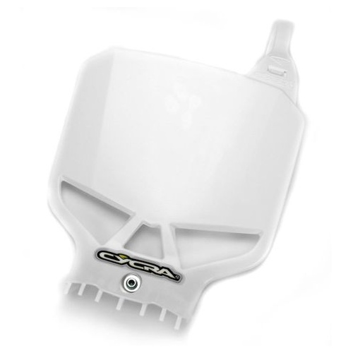 Skull Vented Front Number PlateWhite