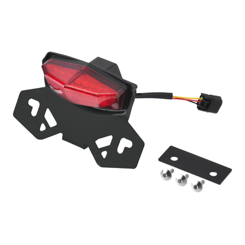 Drc Tail Light & Plate Holder Edge 2 Alloy | Crf250/300 L/Rally '21- | Red Lense