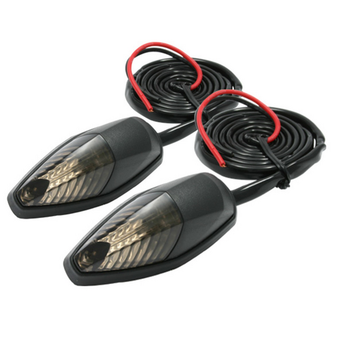 Drc Indicators - Led | 586 Flat Mount | Pair | Smoke