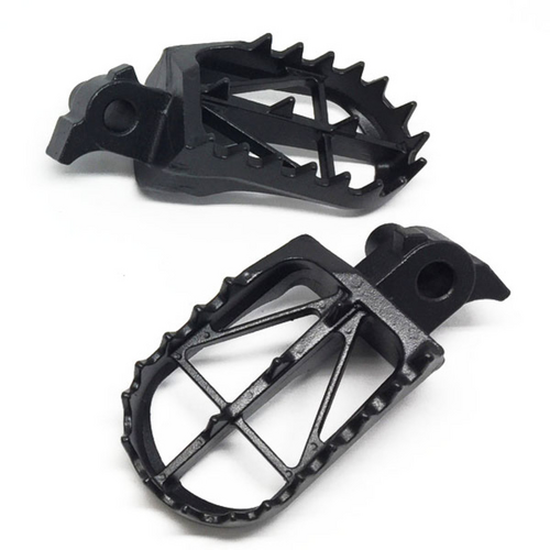 Drc Footpegs Wide High +5mm | Yz/Wr250F/450F ,Yz250Fx'15- , Yz125/250 '99- | 50mm Crmo Black