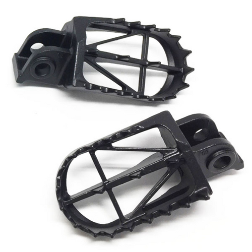 Drc Footpegs Wide High +5mm | Ktm125-525'98-,950S-Enduro All,990Adventure All | 50mm Crmo Black