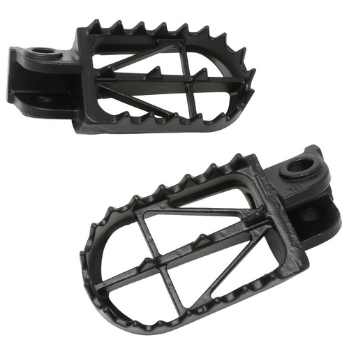 Drc Footpegs Wide High +5mm | Crf250/450'02-,Crf150R'07-,Cr125/250'02-,Crf250L | 50mm Crmo Black