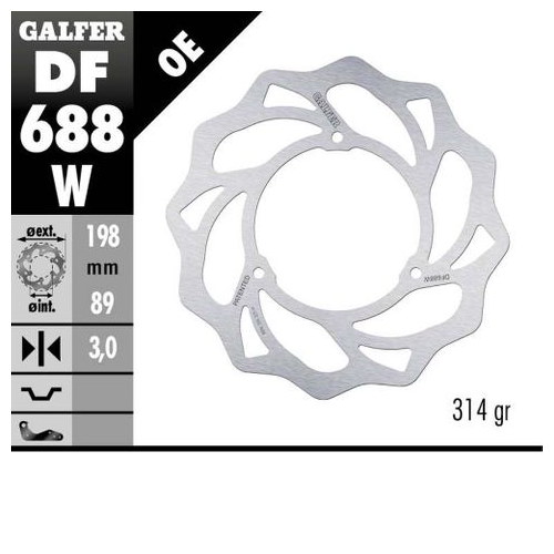 Galfer DISC W FIXED 198x3mm