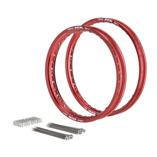 Excel Honda Red Excel Rim & Spoke Kit