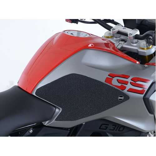 R&G Tank Traction Grip Kit - BMW G310GS Tank Traction Grips : 2-Grip Kit (Black)