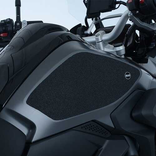 R&G Tank Traction Grip Kit - BMW R1250GS Tank Traction Grips : 2-Grip Kit (Clear)