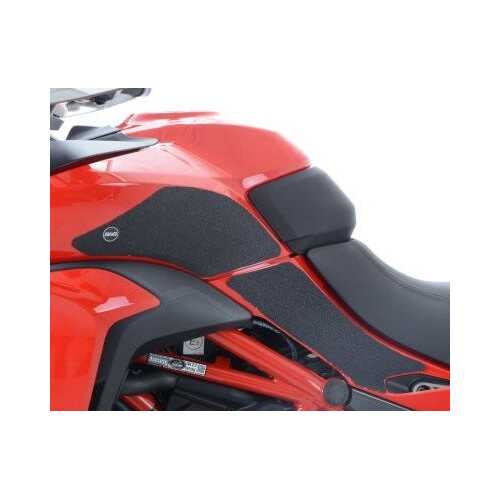 R&G Tank Traction Grip Kit - 1200M/STRADA TR/PADS'15-CLR 4P (Clear)