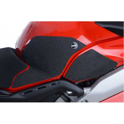R&G Tank Traction Grip Kit - Duc Panigale V4/V4S/Speciale Traction Grips 4-Grip Kit (Clear)