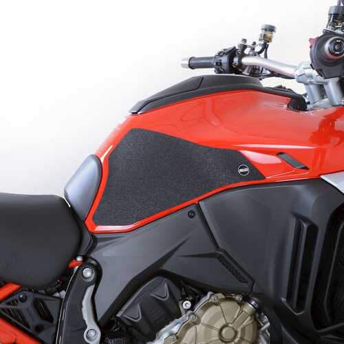 R&G Tank Traction Grips for Ducati Multistrada V4(S) '21- (Clear)