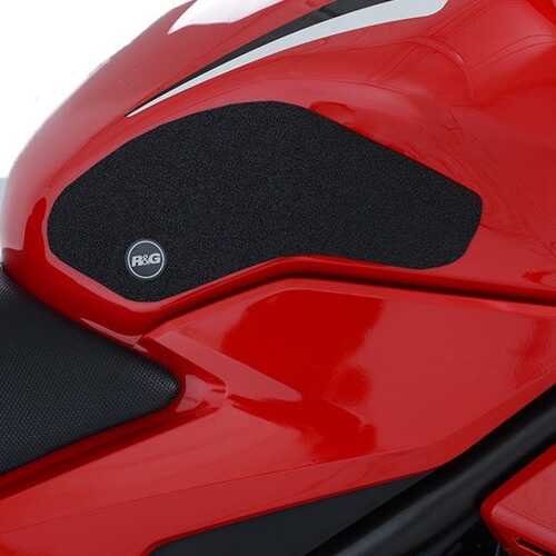 R&G Tank Traction Grip Kit - Hon CBR500R CB500F '19-Tank Traction Grips:2-Grip Kit (Black)