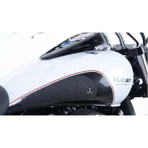 R&G Tank Traction Grip Kit - VN900 - Traction Grips BLK 2-Grip Kit (Clear)
