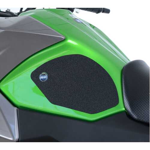 R&G Tank Traction Grip Kit - KAWA VERSYS X-250/300 TANK TRACTION GRIPS: 2-GRIP KIT (Black)