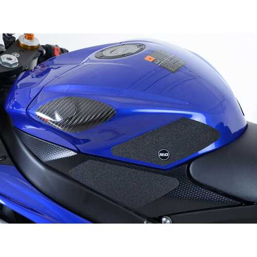 R&G Tank Traction Grip Kit - YZF-R6 TRACT PAD 12-14 4PC (Black)