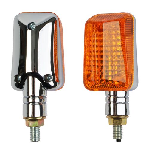 Whites Flasher Uni Short Mount Chrome Pair