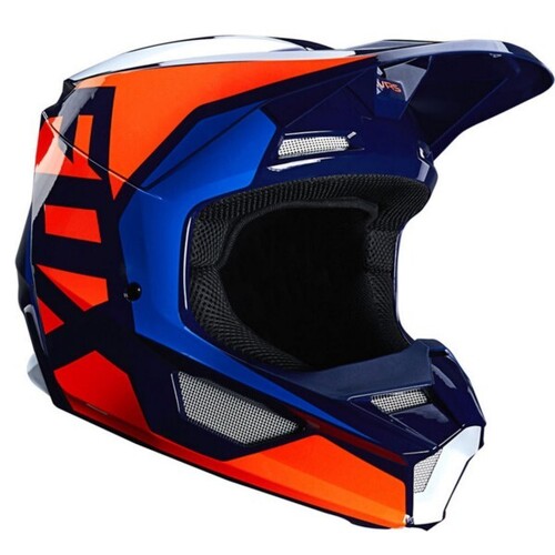 Fox V1 Prix ECE Helmet Orange Blue