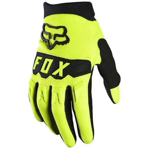 Fox 2021 Dirtpaw Youth Glove Fluro Yellow