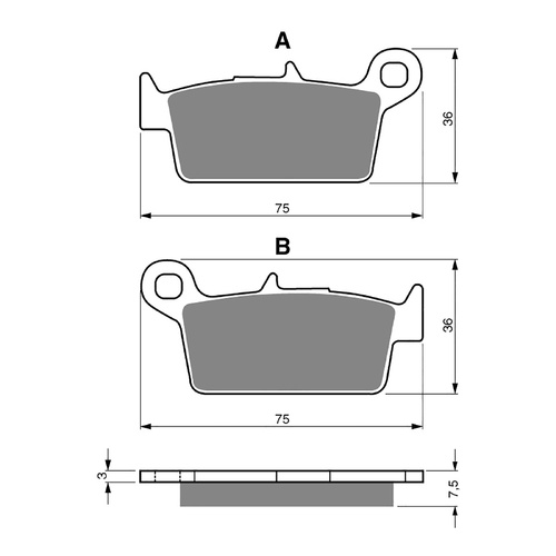 GOLDfren Brake Pads GF071 - S3