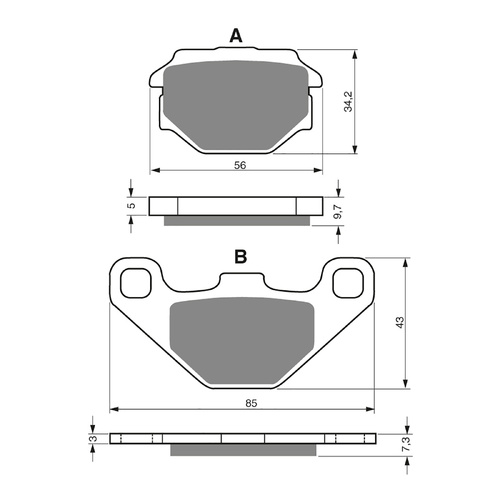 GOLDfren Brake Pads GF094 - S3