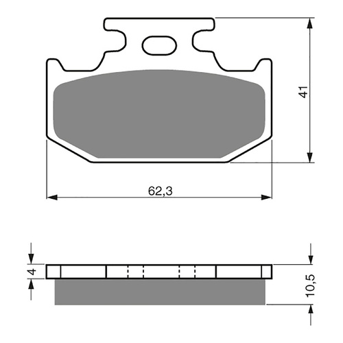 GOLDfren Brake Pads Off-Road Racing GF100 - K5 ( PR77 )