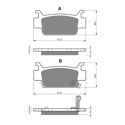 GOLDfren Brake Pads Off-Road Racing GF240 - K5 ( PR354 )