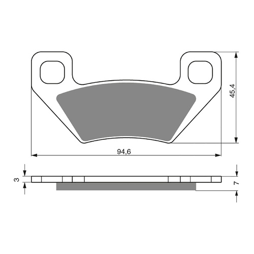 GOLDfren Brake Pads Off-Road Racing GF254 - K5 ( PR344 )