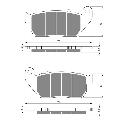 GOLDfren Brake Pads Sintered Sports GF272 - S3 ( PH336 )