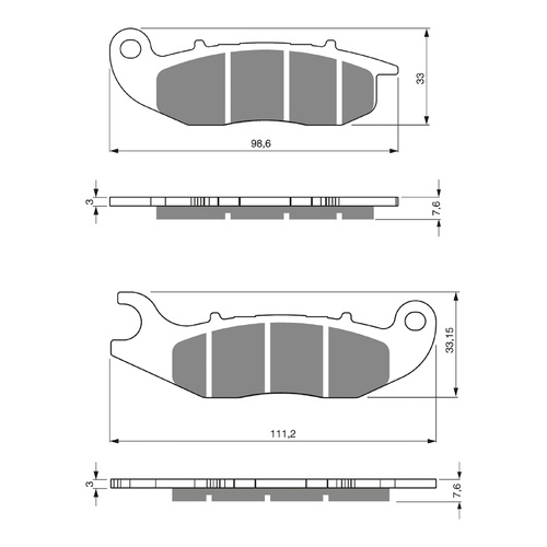 GOLDfren Brake Pads GF278 - K5