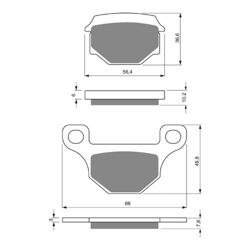GOLDfren Brake Pads Sintered Sports GF289 - S3 ( P130 )