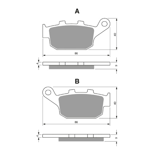GOLDfren Brake Pads Sintered Sports GF306 - S3 ( PH427 )
