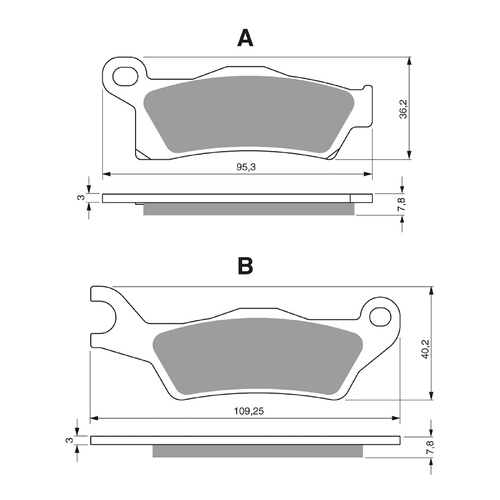 GOLDfren Brake Pads GF310 - K1