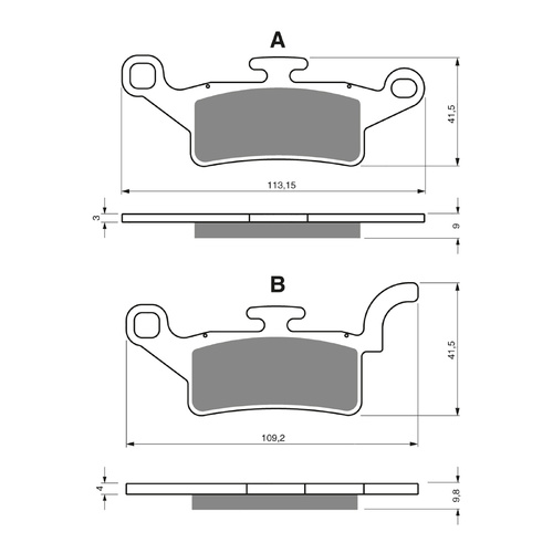 GOLDfren Brake Pads GF330 - S3
