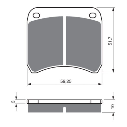 GOLDfren Brake Pads GF365 - GPR - Indent