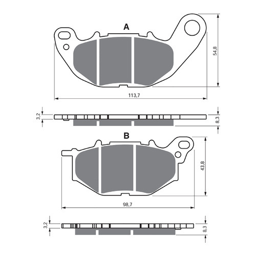 GOLDfren Brake Pads Sintered Sports GF369 - S3 ( P489 )