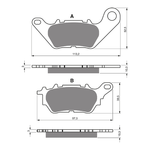 GOLDfren Brake Pads Sintered Sports GF370 - S3 ( P488 )